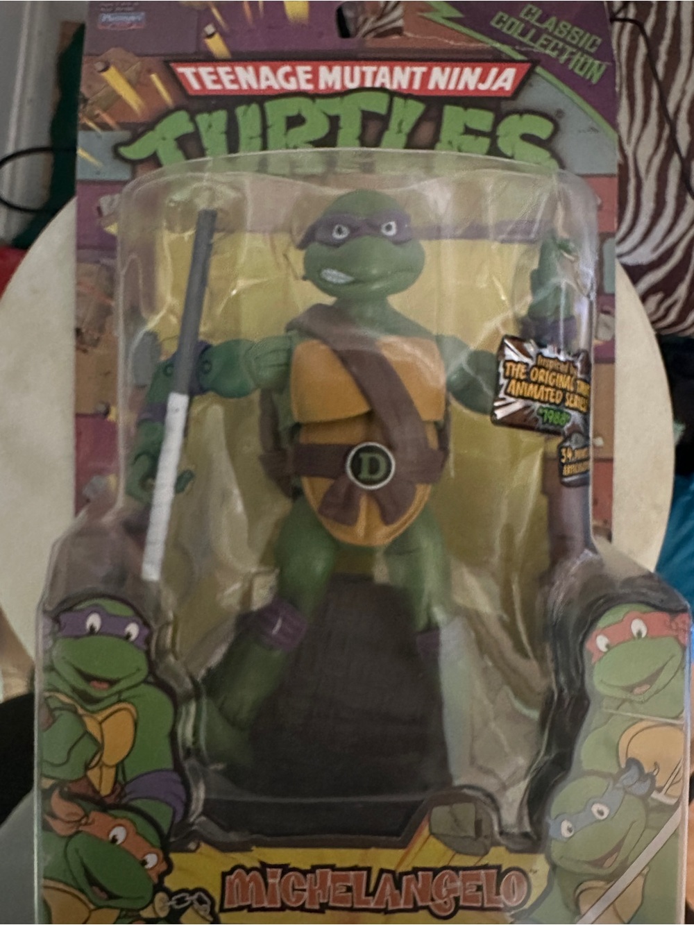Playmates Teenage Mutant Ninja Turtles Donatello/Michelangelo ERROR MISPRINTED